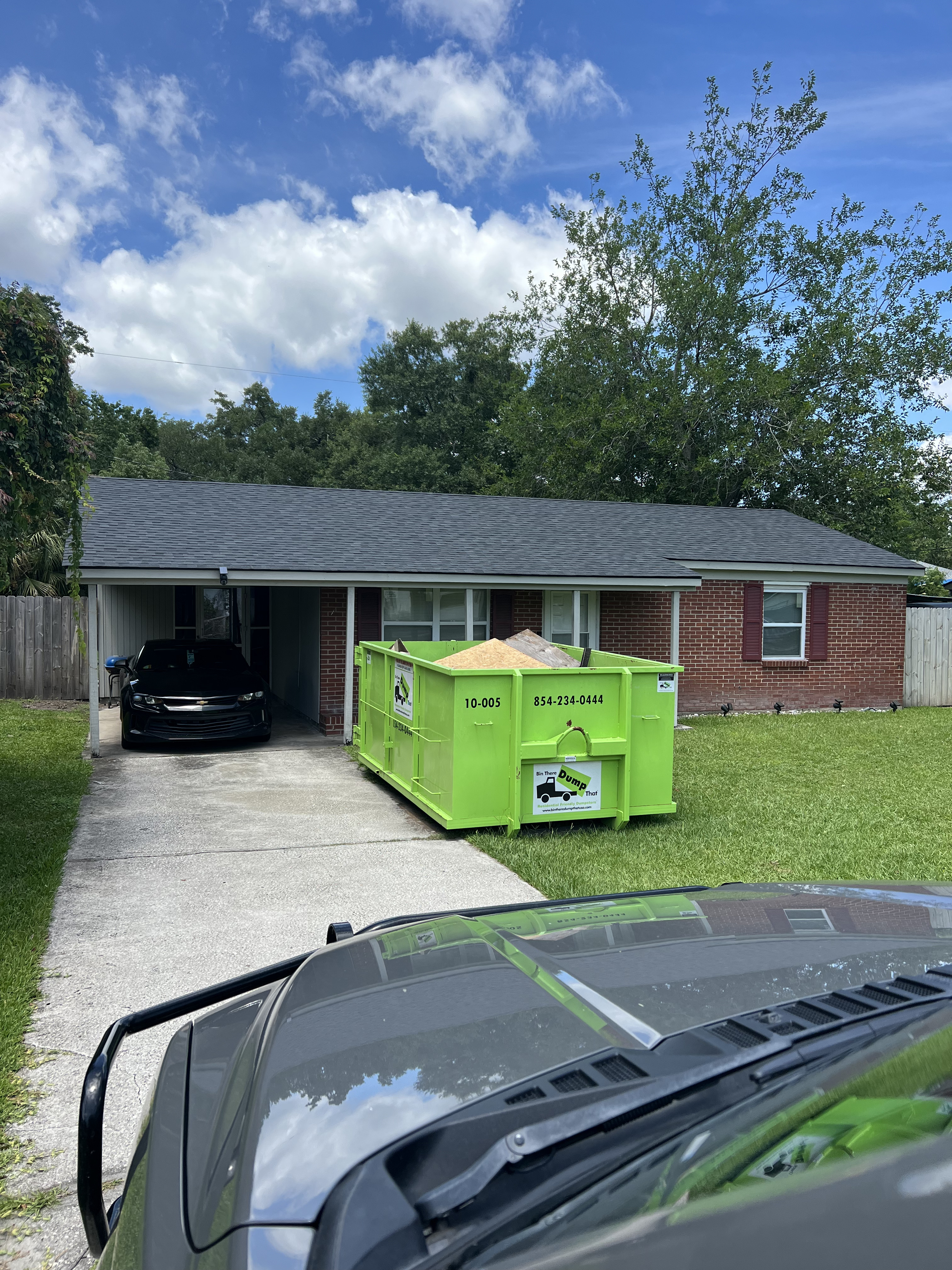 Port Side roofing project in progress